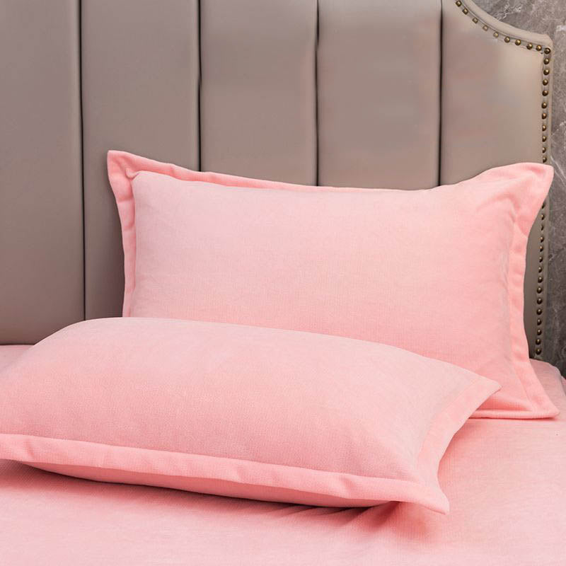Weiche Fleece Kissenbezüge im 2er-Set – flauschig & hautsanft - Rosa / 48 cm x 74 cm - Kissenbezüge & Kissenhüllen