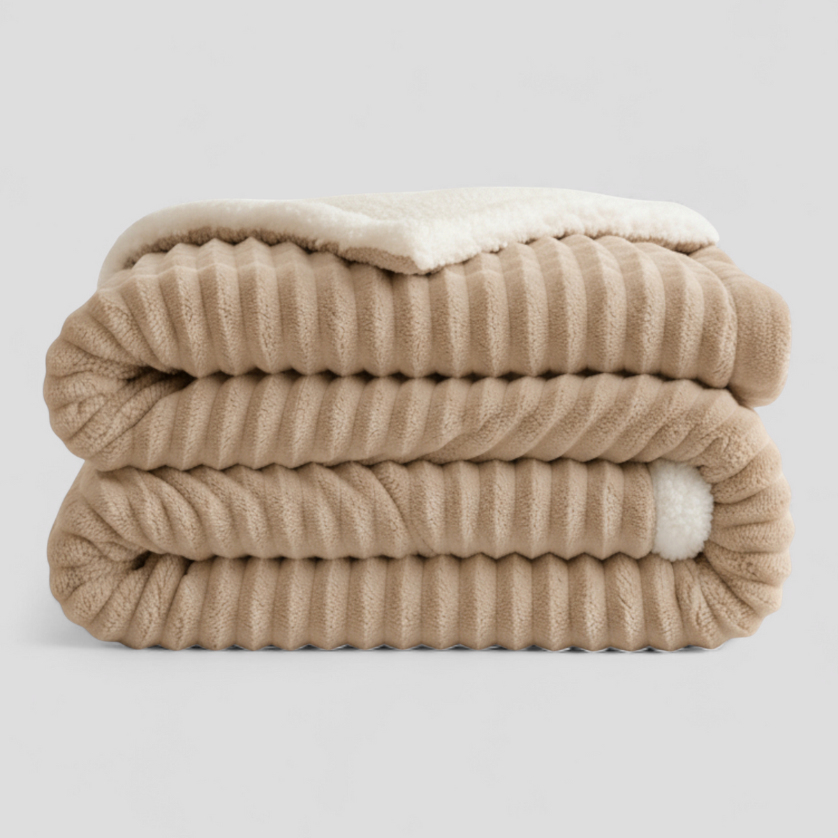 Weiche Fleece Kuscheldecke für die Sofa – mehrere Größen - Beige / 1,0x1,5 m Kindergröße - Decken und Plaids