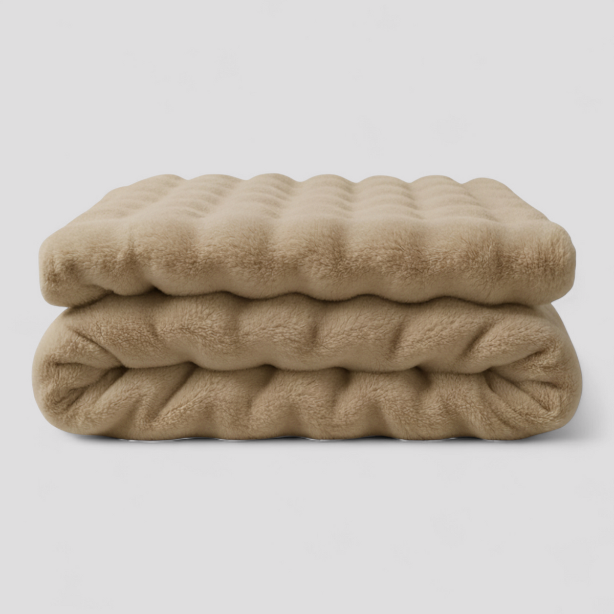 Weiche Fleecedecke – warme Kuscheldecke für Sofa Bett und Gästezimmer - Braun / 127x152 cm - Decken und Plaids