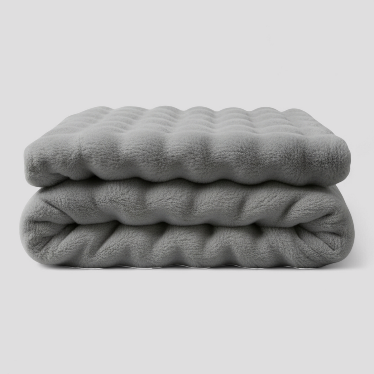Weiche Fleecedecke – warme Kuscheldecke für Sofa Bett und Gästezimmer - Grau / 127x152 cm - Decken und Plaids