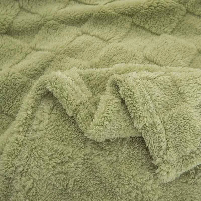 Weiche Jacquard Tagesdecke mit Karomuster – Doppelbett 200x230 cm - Tagesdecken und Plaids