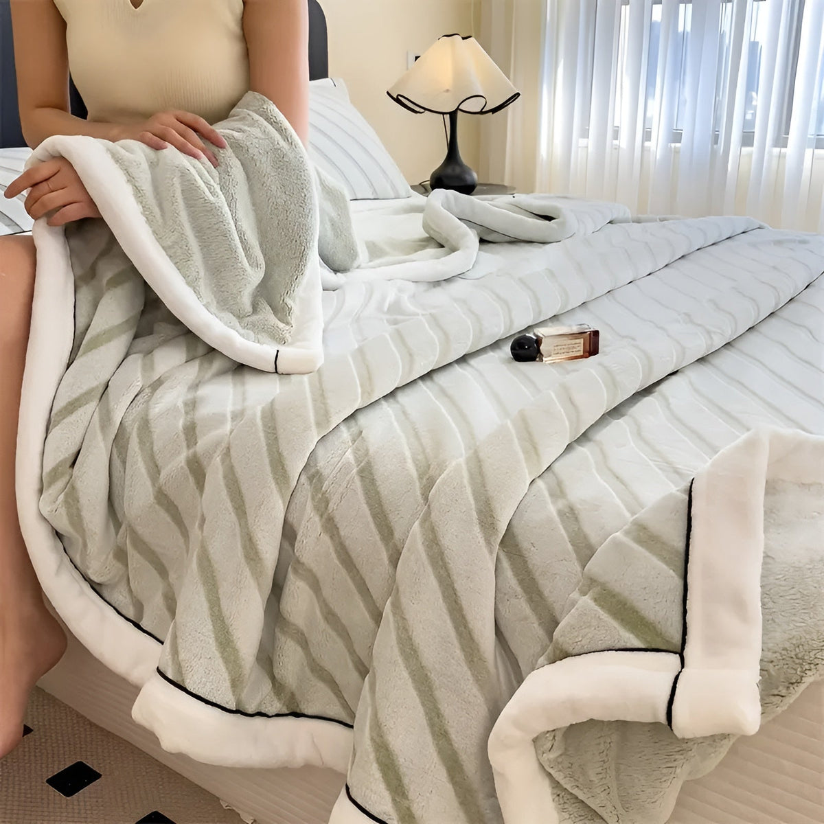 Weiche Kuscheldecke aus Milchsamt – Warm und Bequem | Perfekt für Herbst und Winter - Decke