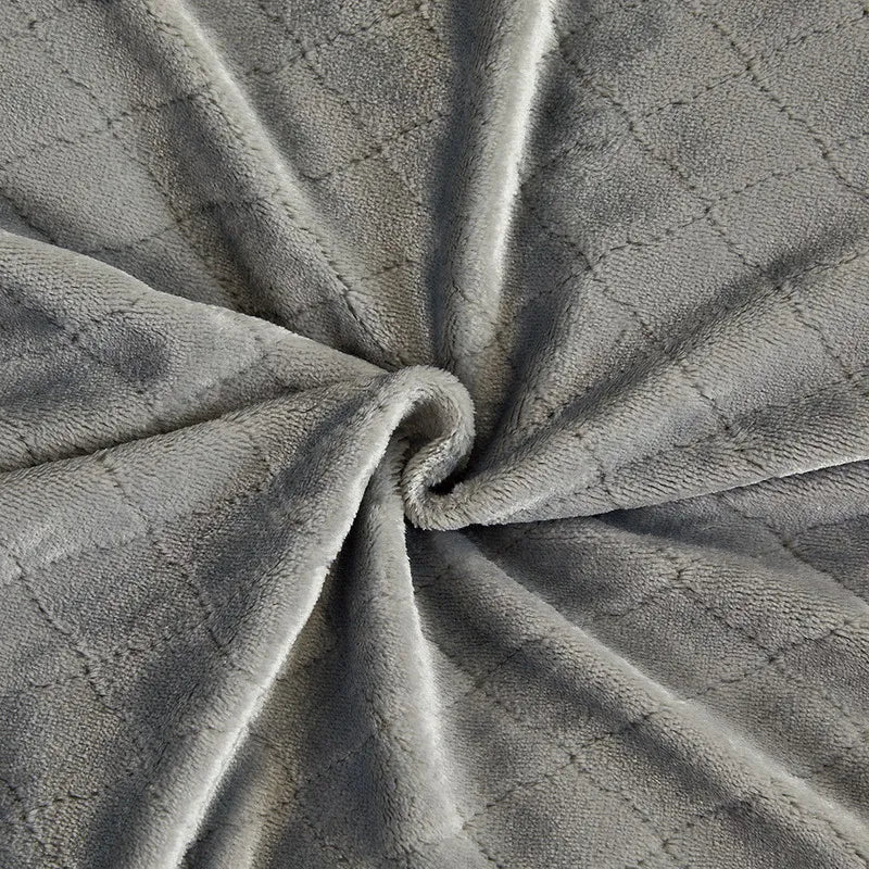 Weiche Velour-Kuscheldecke für Sofa und Bett - Wohndecken und Plaids