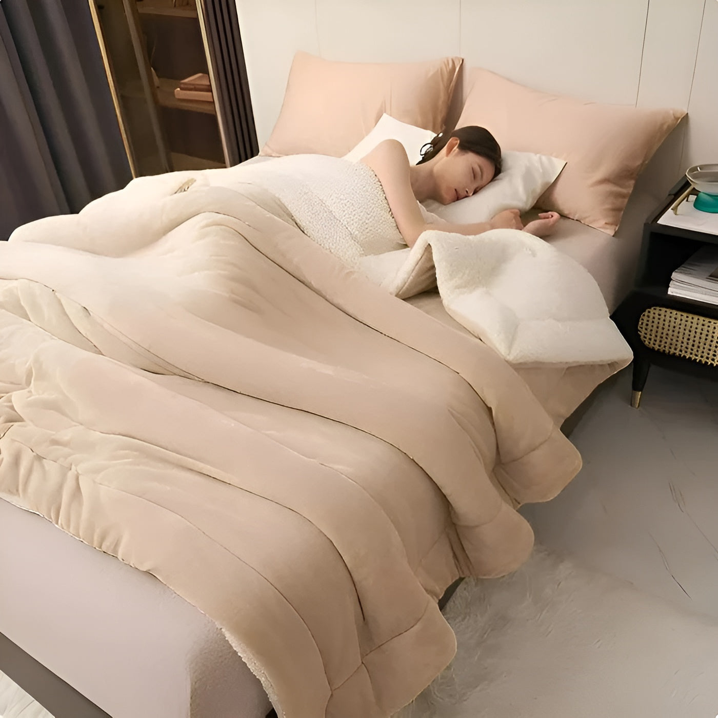 Weiches Fleeceplaid – Luksuriös und Warm | Perfekt für Schlafzimmer - Decke