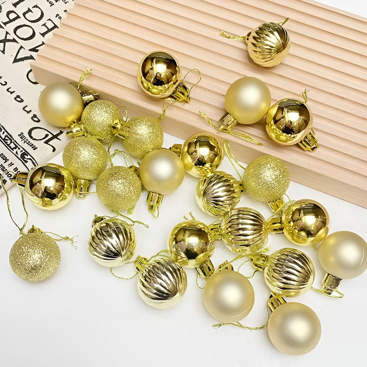 Weihnachtskugeln – Elegant und Glänzend | Dekorativ für Baum und Zuhause - Saisonale Dekoration