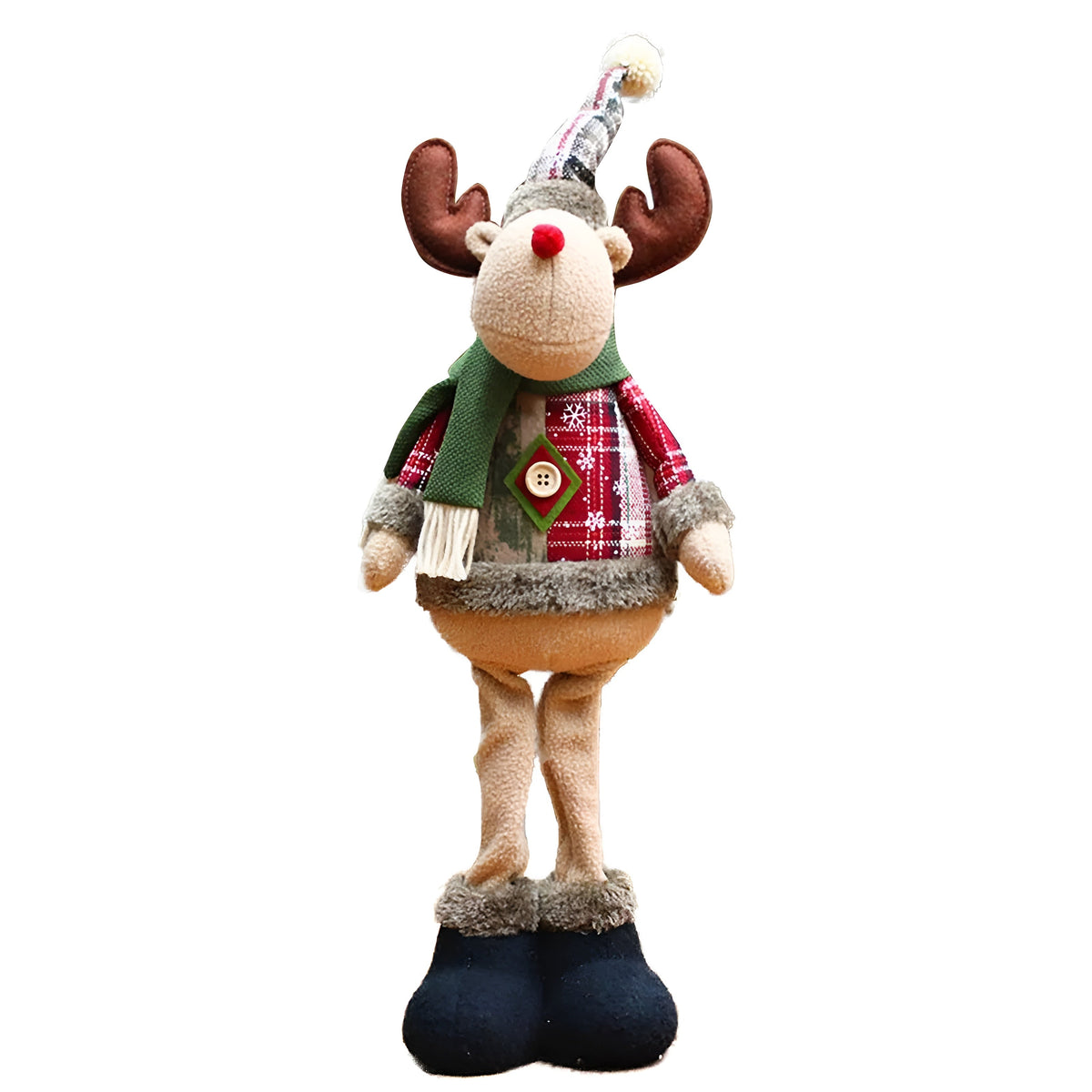 Weihnachtsmann & Freunde – Stehende Weihnachtsfiguren | Hübsche Stehpuppen für Ihr Zuhause - 1 C Stück - Skulptur
