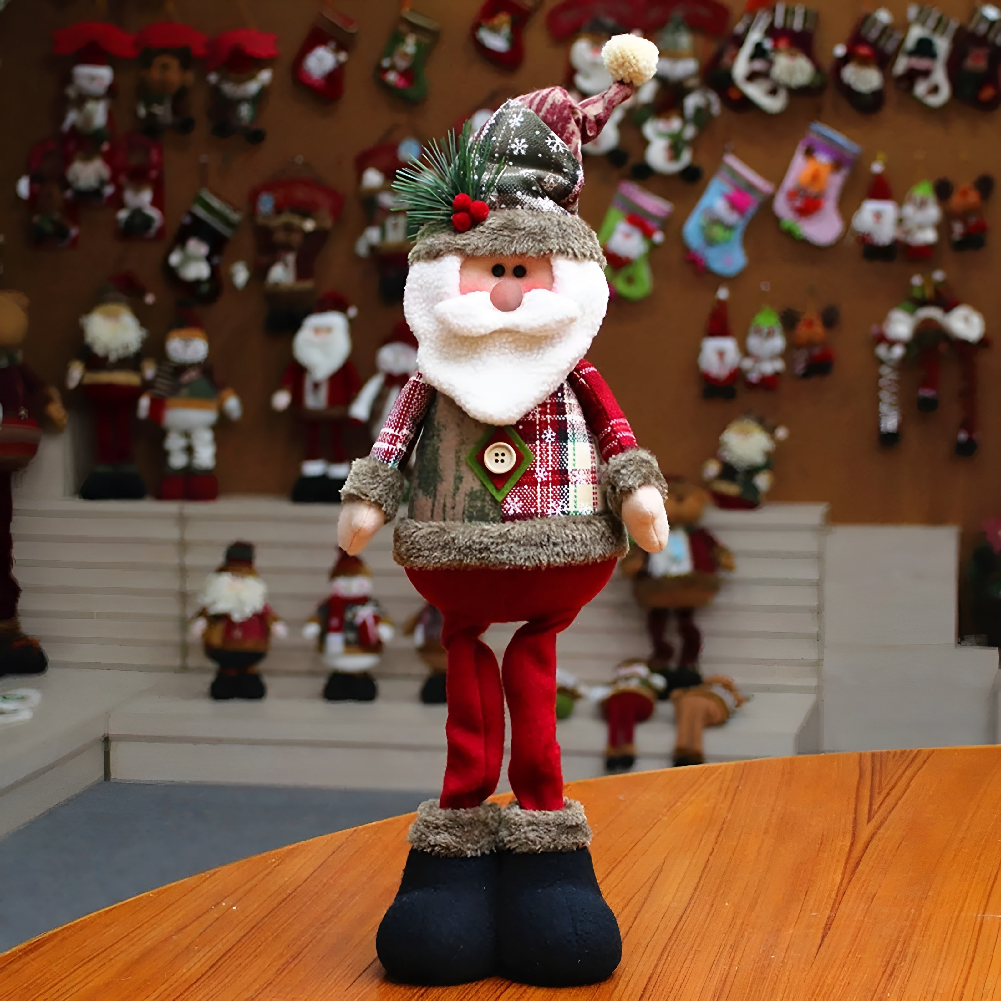 Weihnachtsmann & Freunde – Stehende Weihnachtsfiguren | Hübsche Stehpuppen für Ihr Zuhause - Skulptur