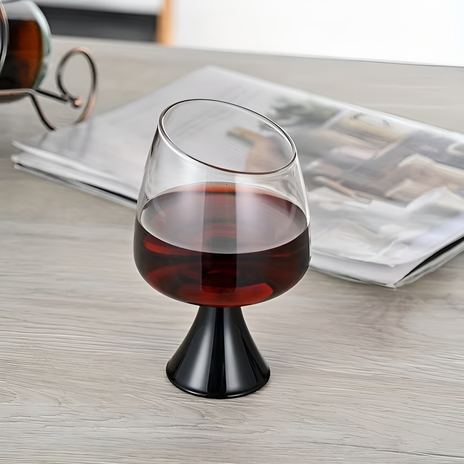 Weingläser aus Borosilikatglas – Handgefertigt mit schrägem Rand | Stilvoll für Rot- und Weißwein Ideales Geschenk - 2