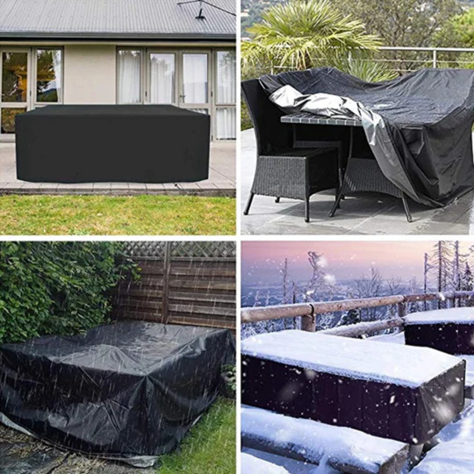 Wetterfeste Gartenmöbel-Schutzhülle – Zuverlässiger Schutz vor Regen Sonne und Schmutz - Möbelabdeckung