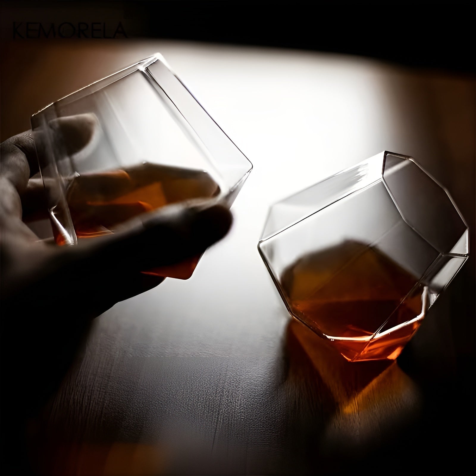 Whiskygläser-Set (4–6 Stück) – Elegantes Diamant-Design ohne Stiel | Perfekt für Whisky Wein & Cocktails - Whiskyglas