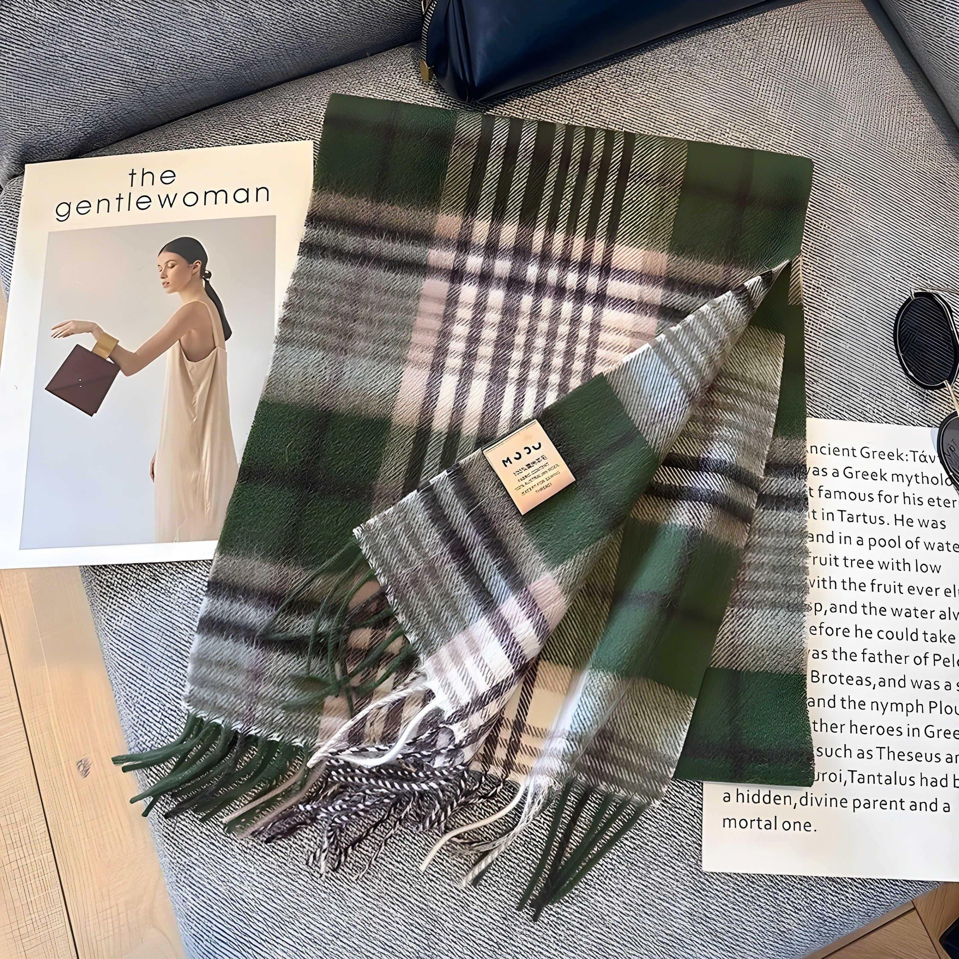 Winterschal mit Karomuster – Weich und Stilvoll Kaschmir | Perfekt für Damen im Herbst & Winter - Wohnzubehör