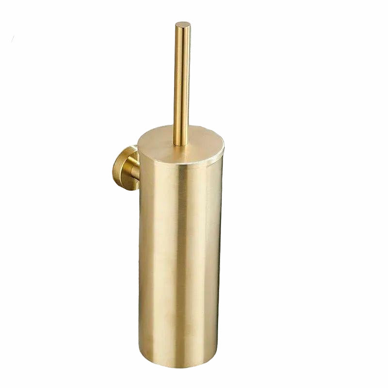 Wise Brush- Klobürste mit Halterung - Bürste Gold / Wand - Toilettenbürste