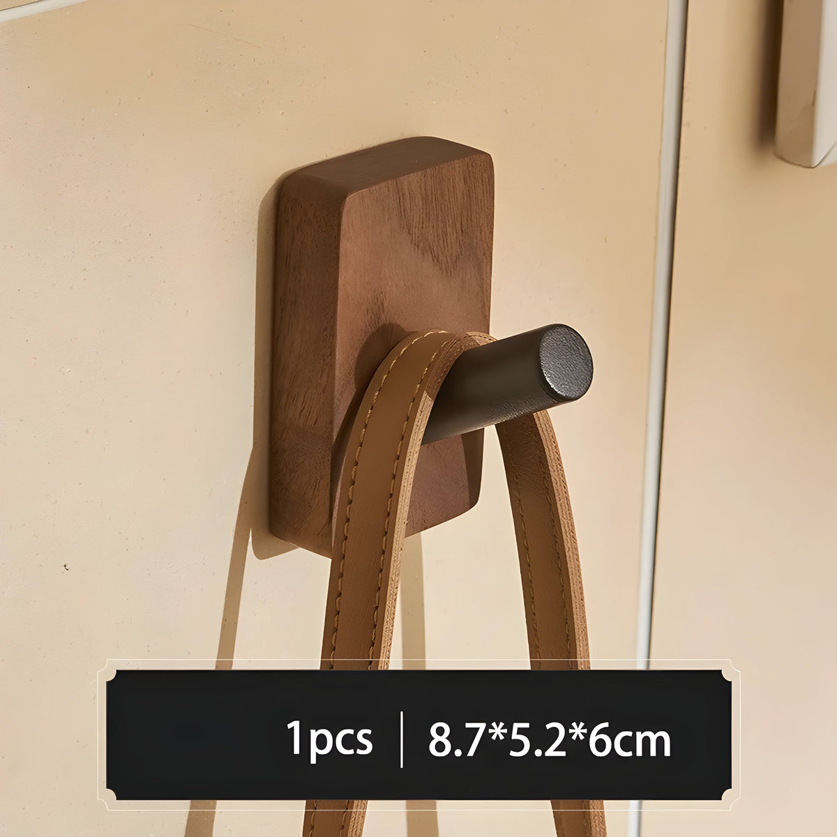 WoodenGrip Hook - Wandhaken aus Holz im Nordischen Stil - B-1PCS - Wandhaken