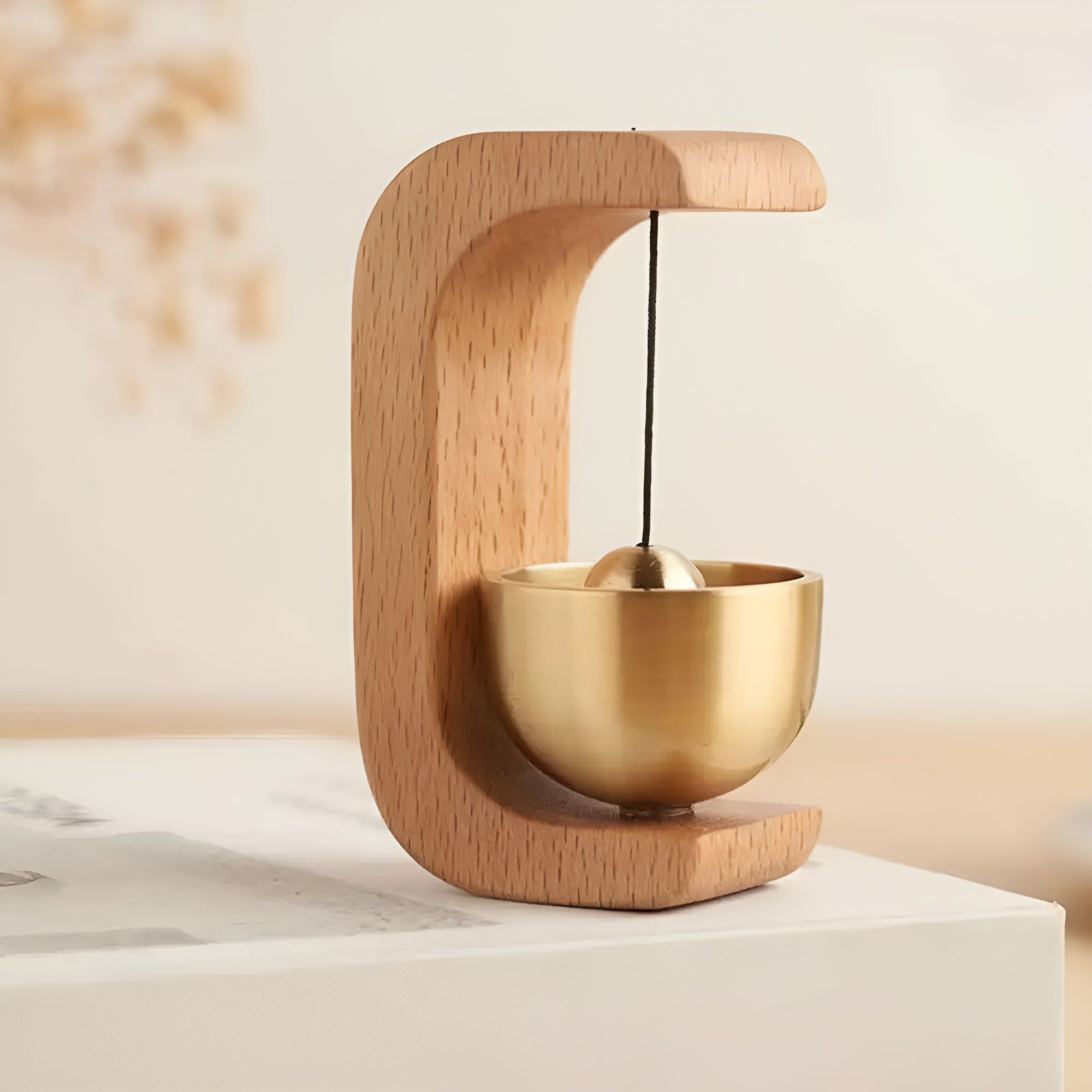 Melodic Doorbell - Dekoratives Holz Selbstklebende Japanischen Stil Türklingel - Elegare