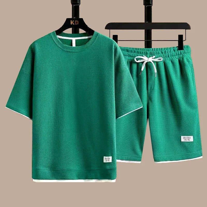 Zweiteiliges Herren-Set – Lockeres Freizeithemd & Hose | Bequem und Stylisch für den Sommer - Herren-Set