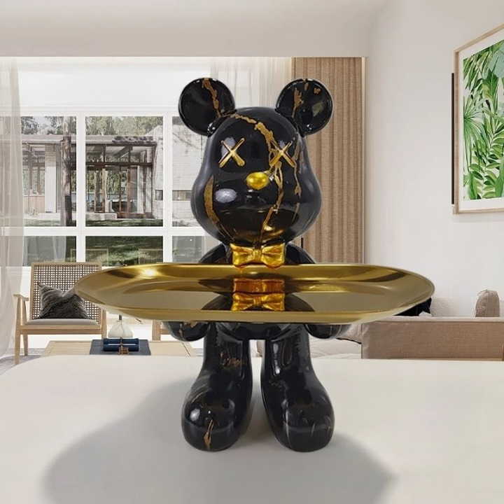 Beauti Bear - Multifunktionale Bärenstatue mit Schubladenaufbewahrung - Elegare